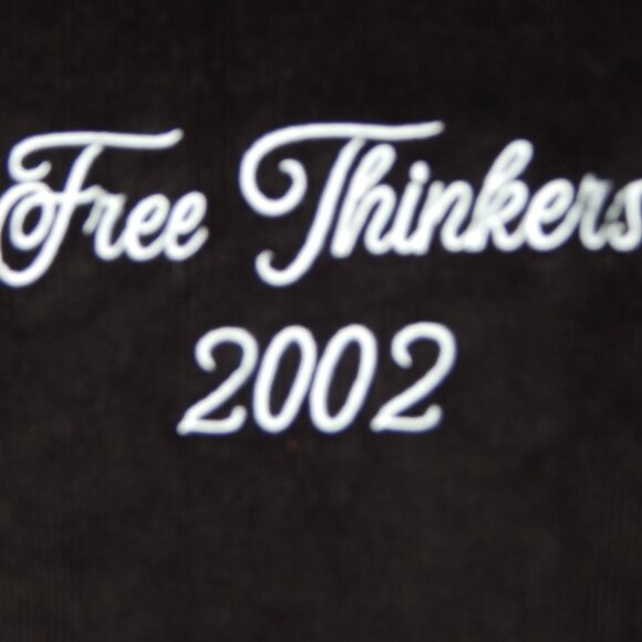 HUDSON Free Thinkers Men Bomber Jacket Insulated Black Logo Snap Closure XL NWT - Picture 9 of 16